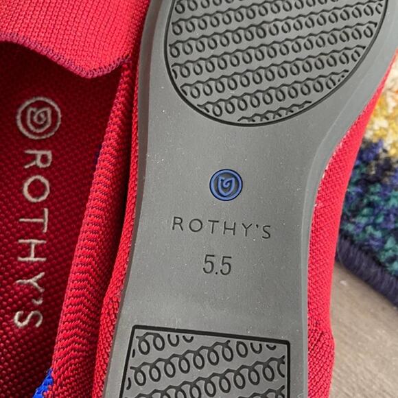 Rothy’s dark red size 5.5 woman’s flat loafers - Picture 7 of 12